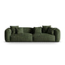 Martina 4-Sitzer Sofa, Sitztiefe 76 cm, aus Samt in Grün (Vogue 11), 320x106 cm von Micadoni – Bild 1