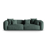 Martina 4-Sitzer Sofa, Sitztiefe 76 cm, aus Samt in Petrol (Vogue 12), 320x106 cm von Micadoni – Bild 1