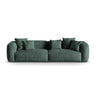 Martina 4-Sitzer Sofa, Sitztiefe 76 cm, aus Samt in Petrol (Vogue 12), 320x106 cm von Micadoni – Bild 1