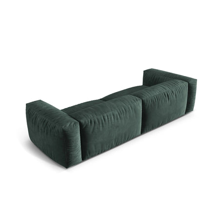 Martina 4-Sitzer Sofa, Sitztiefe 76 cm, aus Samt in Petrol (Vogue 12), 320x106 cm von Micadoni – Bild 4