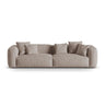 Martina 4-Sitzer Sofa, Sitztiefe 76 cm, aus Strukturierter Stoff in Dunkelbeige (Boston Trufa), 320x106 cm von Micadoni – Bild 1