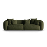 Martina 4-Sitzer Sofa, Sitztiefe 76 cm, aus Strukturierter Stoff in Grün (Boston Forest), 320x106 cm von Micadoni – Bild 1