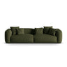 Martina 4-Sitzer Sofa, Sitztiefe 76 cm, aus Strukturierter Stoff in Grün (Boston Forest), 320x106 cm von Micadoni – Bild 1