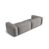 Martina 4-Sitzer Sofa, Sitztiefe 76 cm, aus Strukturierter Stoff in Hellgrau (Boston Light Grey), 320x106 cm von Micadoni – Bild 4