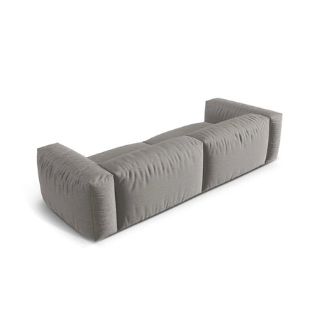 Martina 4-Sitzer Sofa, Sitztiefe 76 cm, aus Strukturierter Stoff in Hellgrau (Boston Light Grey), 320x106 cm von Micadoni – Bild 4
