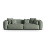 Martina 4-Sitzer Sofa, Sitztiefe 76 cm, aus Strukturierter Stoff in Moosgrün (Boston Water Green), 320x106 cm von Micadoni – Bild 1