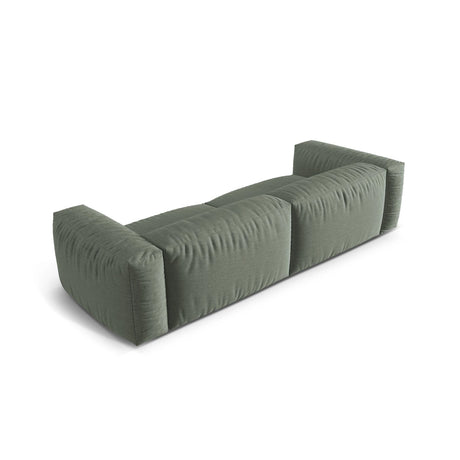 Martina 4-Sitzer Sofa, Sitztiefe 76 cm, aus Strukturierter Stoff in Moosgrün (Boston Water Green), 320x106 cm von Micadoni – Bild 4