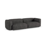 Martina 4-Sitzer Sofa, Sitztiefe 90 cm, aus Boucle in Anthrazit (Monet Anthracite), 320x120 cm von Micadoni – Bild 3