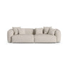 Martina 4-Sitzer Sofa, Sitztiefe 90 cm, aus Boucle in Beige (Monet Sand), 320x120 cm von Micadoni – Bild 1