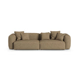 Martina 4-Sitzer Sofa, Sitztiefe 90 cm, aus Boucle in Cappuccino (Monet Cappucino), 320x120 cm von Micadoni – Bild 1
