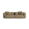 Martina 4-Sitzer Sofa, Sitztiefe 90 cm, aus Boucle in Cappuccino (Monet Cappucino), 320x120 cm von Micadoni – Bild 1