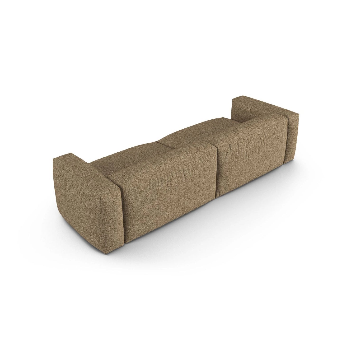 Martina 4-Sitzer Sofa, Sitztiefe 90 cm, aus Boucle in Cappuccino (Monet Cappucino), 320x120 cm von Micadoni – Bild 4