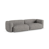 Martina 4-Sitzer Sofa, Sitztiefe 90 cm, aus Boucle in Graphit (Monet Graphite), 320x120 cm von Micadoni – Bild 3