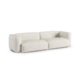 Martina 4-Sitzer Sofa, Sitztiefe 90 cm, aus Boucle in Grau Beige meliert (Monet Pearl), 320x120 cm von Micadoni – Bild 3