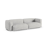 Martina 4-Sitzer Sofa, Sitztiefe 90 cm, aus Boucle in Silber (Monet Silver), 320x120 cm von Micadoni – Bild 3