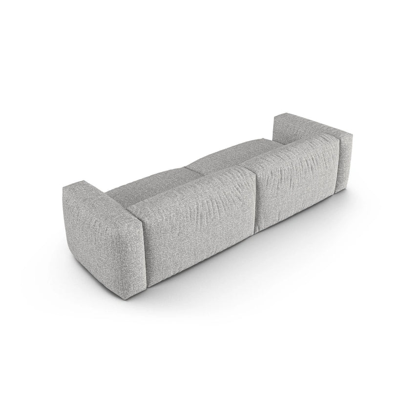 Martina 4-Sitzer Sofa, Sitztiefe 90 cm, aus Boucle in Silber (Monet Silver), 320x120 cm von Micadoni – Bild 4