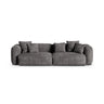 Martina 4-Sitzer Sofa, Sitztiefe 90 cm, aus Samt in Grau (Vogue 15), 320x120 cm von Micadoni – Bild 1