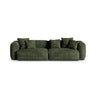Martina 4-Sitzer Sofa, Sitztiefe 90 cm, aus Samt in Grün (Vogue 11), 320x120 cm von Micadoni – Bild 1