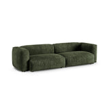 Martina 4-Sitzer Sofa, Sitztiefe 90 cm, aus Samt in Grün (Vogue 11), 320x120 cm von Micadoni – Bild 3