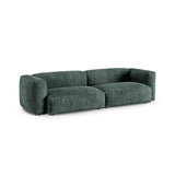 Martina 4-Sitzer Sofa, Sitztiefe 90 cm, aus Samt in Petrol (Vogue 12), 320x120 cm von Micadoni – Bild 3