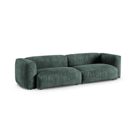 Martina 4-Sitzer Sofa, Sitztiefe 90 cm, aus Samt in Petrol (Vogue 12), 320x120 cm von Micadoni – Bild 3