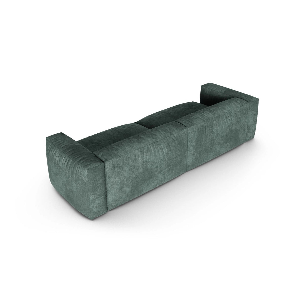 Martina 4-Sitzer Sofa, Sitztiefe 90 cm, aus Samt in Petrol (Vogue 12), 320x120 cm von Micadoni – Bild 4