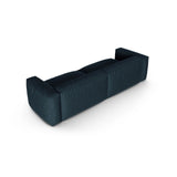 Martina 4-Sitzer Sofa, Sitztiefe 90 cm, aus Strukturierter Stoff in Blau Jeans (Boston Ocean), 320x120 cm von Micadoni – Bild 4