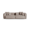Martina 4-Sitzer Sofa, Sitztiefe 90 cm, aus Strukturierter Stoff in Dunkelbeige (Boston Trufa), 320x120 cm von Micadoni – Bild 1