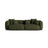 Martina 4-Sitzer Sofa, Sitztiefe 90 cm, aus Strukturierter Stoff in Grün (Boston Forest), 320x120 cm von Micadoni – Bild 1
