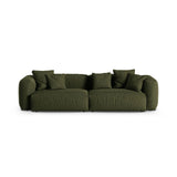 Martina 4-Sitzer Sofa, Sitztiefe 90 cm, aus Strukturierter Stoff in Grün (Boston Forest), 320x120 cm von Micadoni – Bild 1