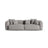 Martina 4-Sitzer Sofa, Sitztiefe 90 cm, aus Strukturierter Stoff in Hellgrau (Boston Light Grey), 320x120 cm von Micadoni – Bild 1
