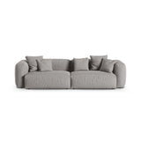 Martina 4-Sitzer Sofa, Sitztiefe 90 cm, aus Strukturierter Stoff in Hellgrau (Boston Light Grey), 320x120 cm von Micadoni – Bild 1
