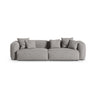Martina 4-Sitzer Sofa, Sitztiefe 90 cm, aus Strukturierter Stoff in Hellgrau (Boston Light Grey), 320x120 cm von Micadoni – Bild 1