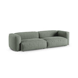 Martina 4-Sitzer Sofa, Sitztiefe 90 cm, aus Strukturierter Stoff in Moosgrün (Boston Water Green), 320x120 cm von Micadoni – Bild 3