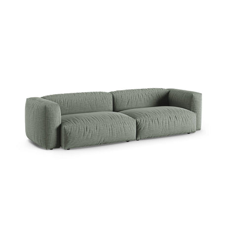 Martina 4-Sitzer Sofa, Sitztiefe 90 cm, aus Strukturierter Stoff in Moosgrün (Boston Water Green), 320x120 cm von Micadoni – Bild 3