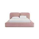Martina Bett mit Doppelkopfteil und Stauraum aus Strukturierter Stoff in Rosa (Boston Pink), 180x200 cm von Micadoni – Bild 5