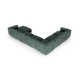 Martina Modulares Panoramasofa, Linke Seite, Sitztiefe 90 cm, aus Samt in Petrol (Vogue 12), 420x330 cm von Micadoni – Bild 5