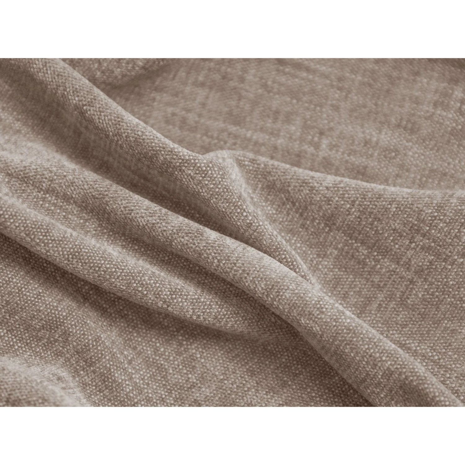 Martina Modulares Panoramasofa, Linke Seite, Sitztiefe 90 cm, aus Strukturierter Stoff in Dunkelbeige (Boston Trufa), 420x330 cm von Micadoni – Bild 6
