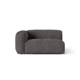 Martina Modulares Sofa Sitzelement, Linke Seite, Sitztiefe 76 cm, aus Boucle in Anthrazit (Monet Anthracite), 160x106 cm von Micadoni – Bild 1