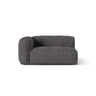 Martina Modulares Sofa Sitzelement, Linke Seite, Sitztiefe 76 cm, aus Boucle in Anthrazit (Monet Anthracite), 160x106 cm von Micadoni – Bild 1