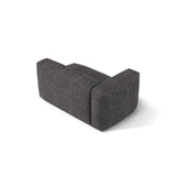 Martina Modulares Sofa Sitzelement, Linke Seite, Sitztiefe 76 cm, aus Boucle in Anthrazit (Monet Anthracite), 160x106 cm von Micadoni – Bild 4