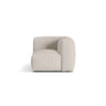 Martina Modulares Sofa Sitzelement, Linke Seite, Sitztiefe 76 cm, aus Boucle in Beige (Monet Sand), 106x106 cm von Micadoni – Bild 1