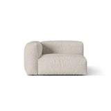 Martina Modulares Sofa Sitzelement, Linke Seite, Sitztiefe 76 cm, aus Boucle in Beige (Monet Sand), 120x106 cm von Micadoni – Bild 1