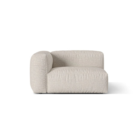 Martina Modulares Sofa Sitzelement, Linke Seite, Sitztiefe 76 cm, aus Boucle in Beige (Monet Sand), 120x106 cm von Micadoni – Bild 1