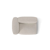 Martina Modulares Sofa Sitzelement, Linke Seite, Sitztiefe 76 cm, aus Boucle in Beige (Monet Sand), 120x106 cm von Micadoni – Bild 5