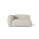 Martina Modulares Sofa Sitzelement, Linke Seite, Sitztiefe 76 cm, aus Boucle in Beige (Monet Sand), 160x106 cm von Micadoni – Bild 1