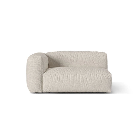 Martina Modulares Sofa Sitzelement, Linke Seite, Sitztiefe 76 cm, aus Boucle in Beige (Monet Sand), 160x106 cm von Micadoni – Bild 1