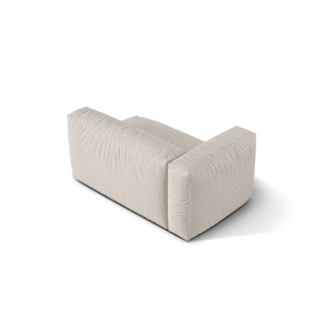 Martina Modulares Sofa Sitzelement, Linke Seite, Sitztiefe 76 cm, aus Boucle in Beige (Monet Sand), 160x106 cm von Micadoni – Bild 4