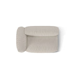 Martina Modulares Sofa Sitzelement, Linke Seite, Sitztiefe 76 cm, aus Boucle in Beige (Monet Sand), 160x106 cm von Micadoni – Bild 5
