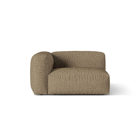 Martina Modulares Sofa Sitzelement, Linke Seite, Sitztiefe 76 cm, aus Boucle in Cappuccino (Monet Cappucino), 120x106 cm von Micadoni – Bild 1